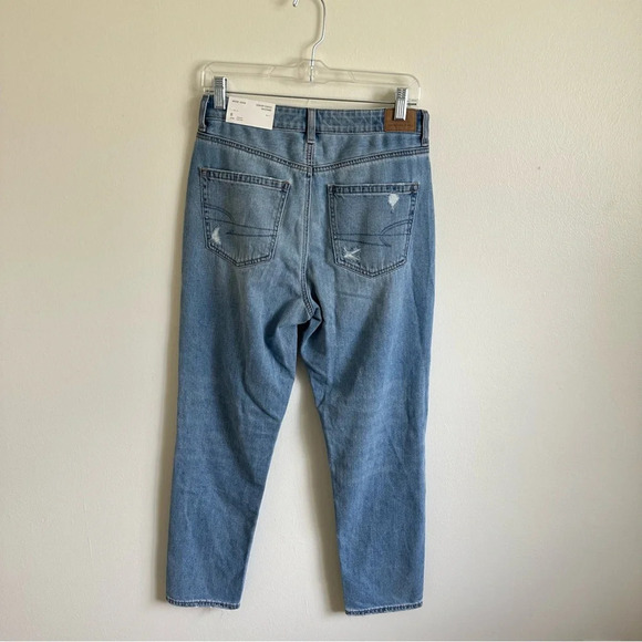 American Eagle NWT size 8 mom jeans comfort stretch waistband - Picture 5 of 5